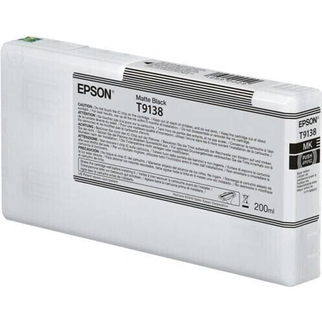 Epson Ink Cartridge T9138 - Matte Black