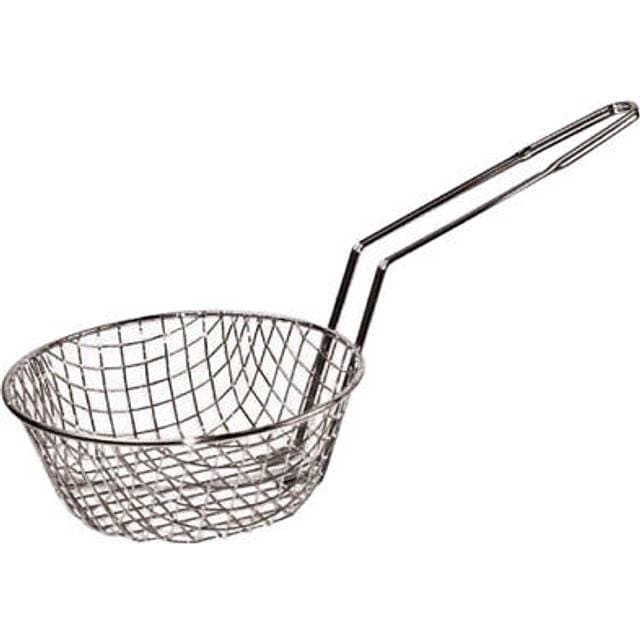 Winco Culinary Basket 8 Inch Medium Nickel
