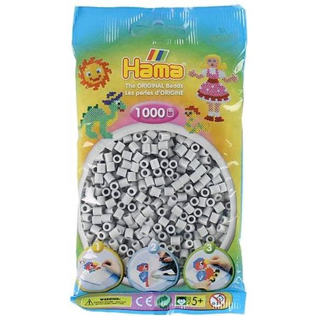 Hama Midi Beads Light Grey 1000pcs