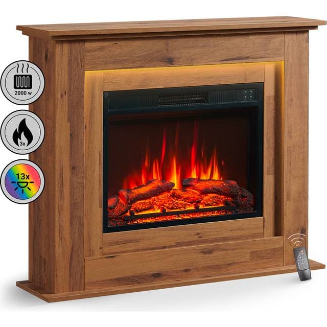 Balderia Elektrokamin 2000W 3D-Flammeneffekt