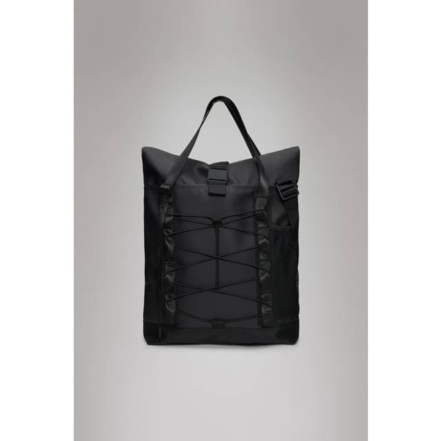 Rains Trail Rolltop Tote Bag - Black