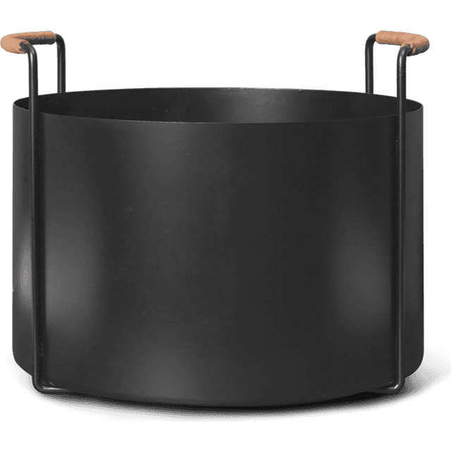 ferm LIVING Port Brændekurv Sort