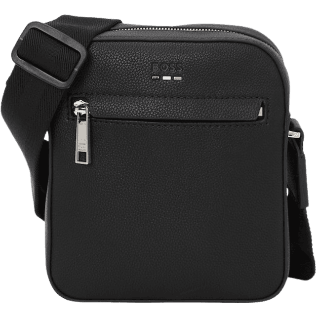 HUGO BOSS Ray NS Zip Reporter Bag - Black