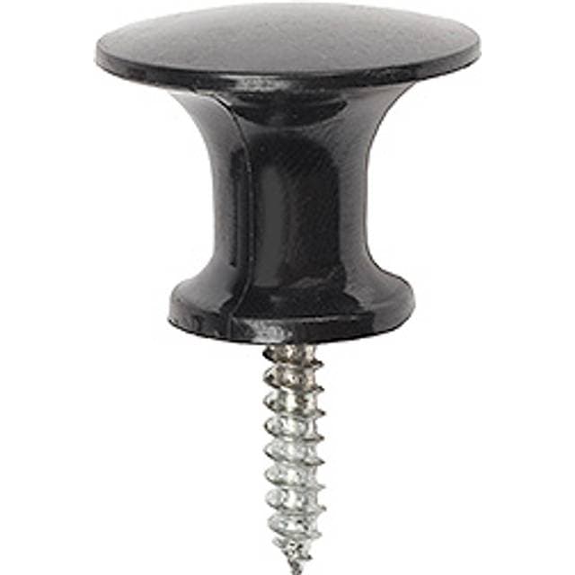 Møbelknop Bakelit Sort 25 mm