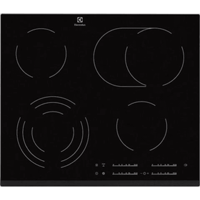 Electrolux EHF6547FXK Kogeplade Sort 4 Zones