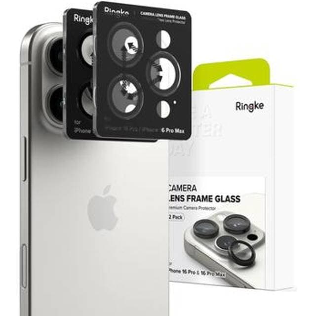 Ringke Camera Lens Frame Glass 2-pack
