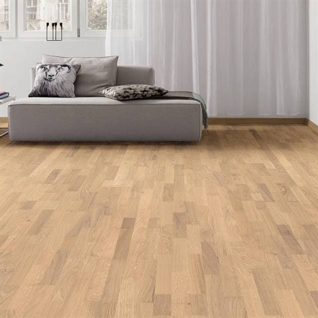 Haro Parket Eg Family Børstet Hvid Matlak