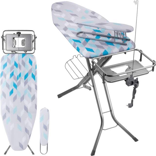 Kadax Steam Ironing Board With Sleeve Blue