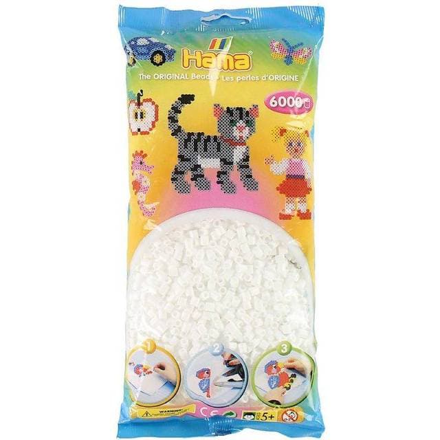 Hama Midi Perler Hvid 6000stk 205-01