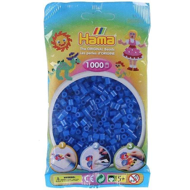 Hama Midi Perler Neon Blå 1000stk 207-36