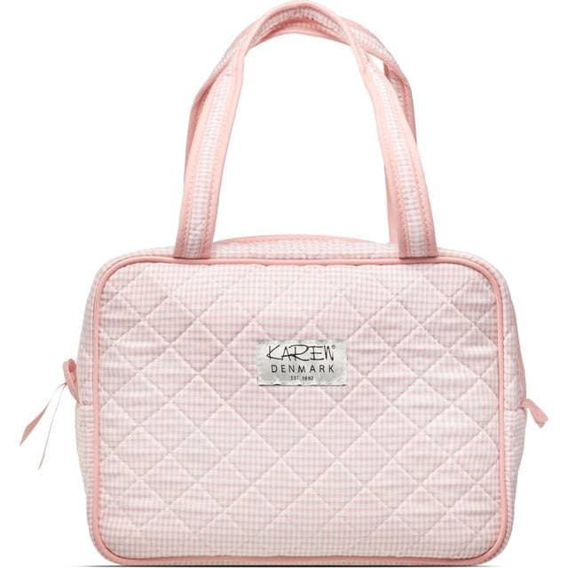 Karen Stor Toilettaske Med Hank - Rosa