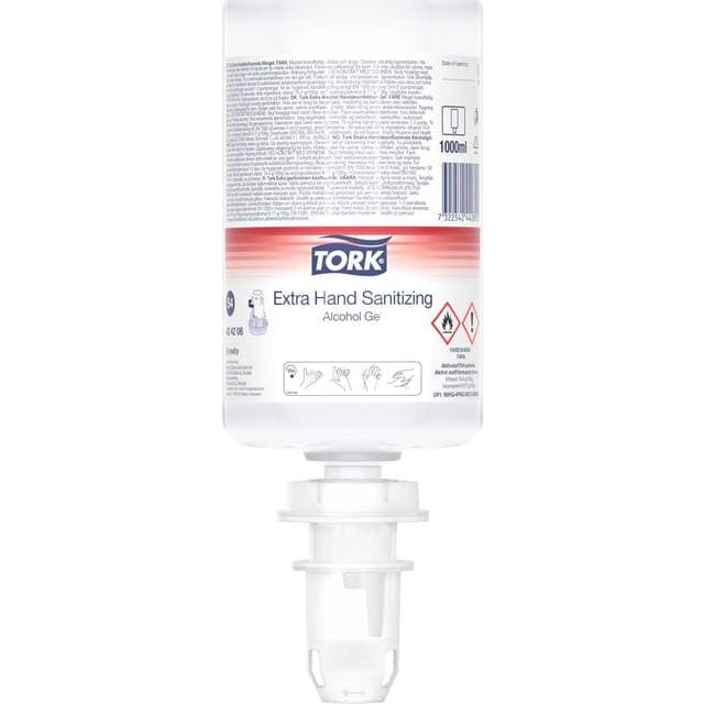 Tork S4 Extra Hånddesinfektion 80% Gel 1 L