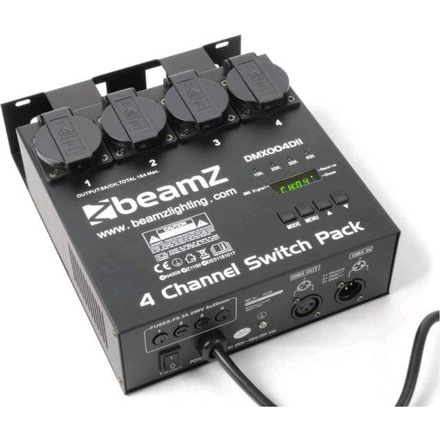 BeamZ DMX Switch Pack 4-kanals til Stativ