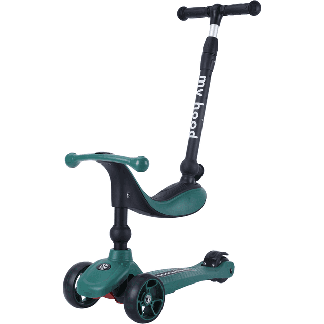 My Hood Kick n Ride Løbehjul - Mørkegrøn