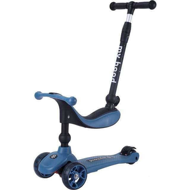 My Hood Kick n Ride Løbehjul - Mørkeblå