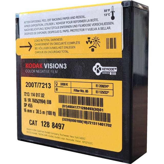 Kodak 16mm Vision3 100ft 200T 7213