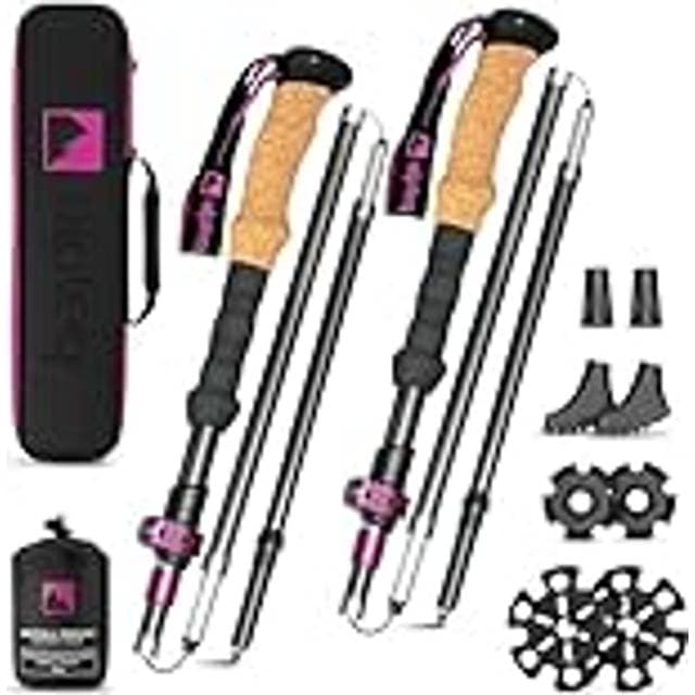 Wanderstöcke Faltbar Carbon Mit Korkgriff