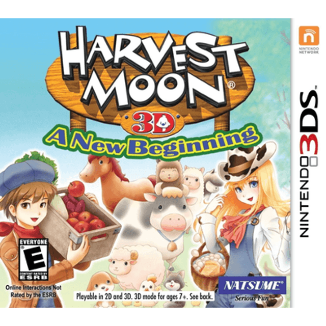 Harvest Moon 3D A New Beginning Nintendo 3DS