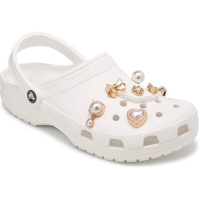 Crocs Girls Pearly Jibbitz 5 Pack Gold