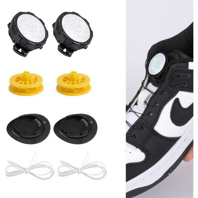 INF Selvlåsende Snørebånd Sort