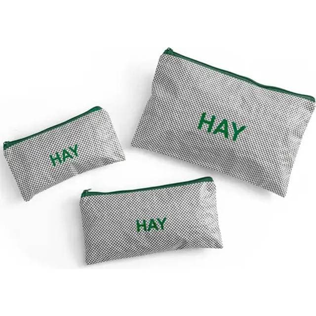 Hay Toilettaske Candy Mono Wash Bag Flat - Grå