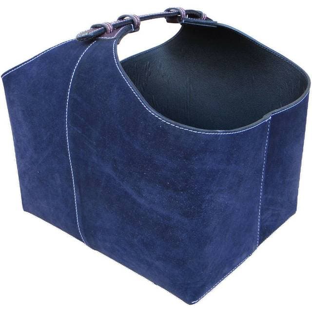 Ørskov 45 cm Brændekurv - Blå Ruskind