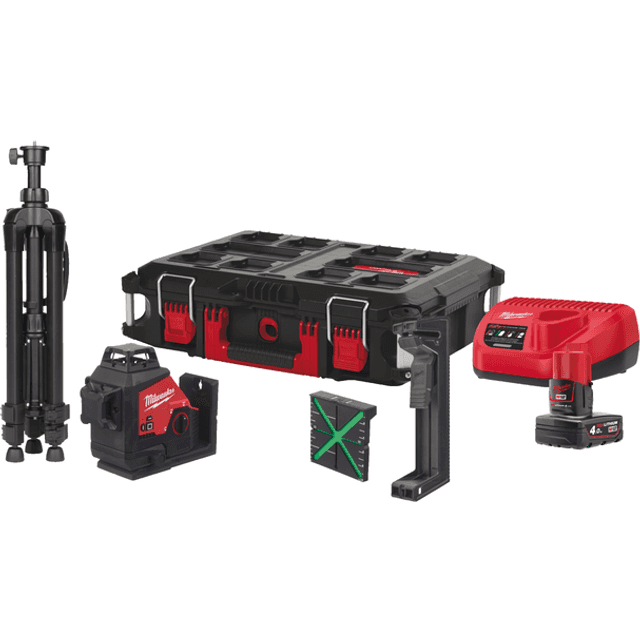 Milwaukee 3PLSKIT-401P 3-Planslaser M12