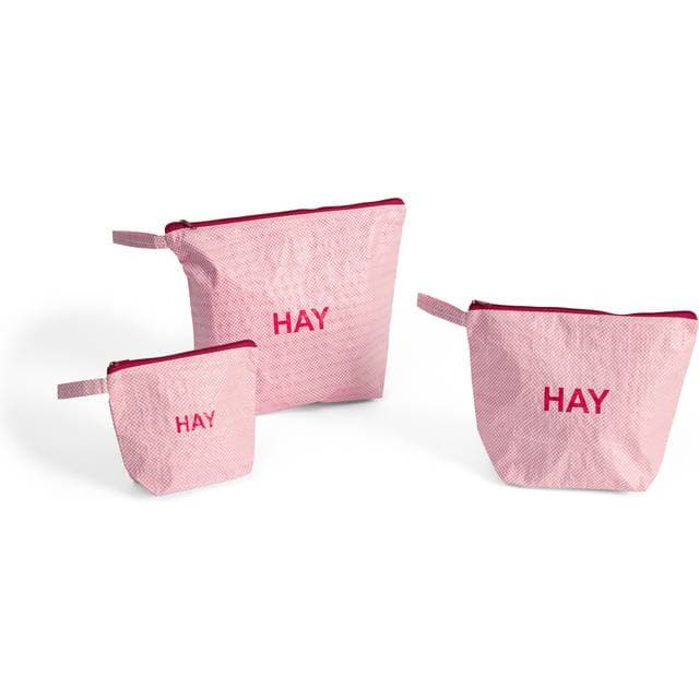 Hay Candy Mono 3-pak Toilettaske - Light Pink