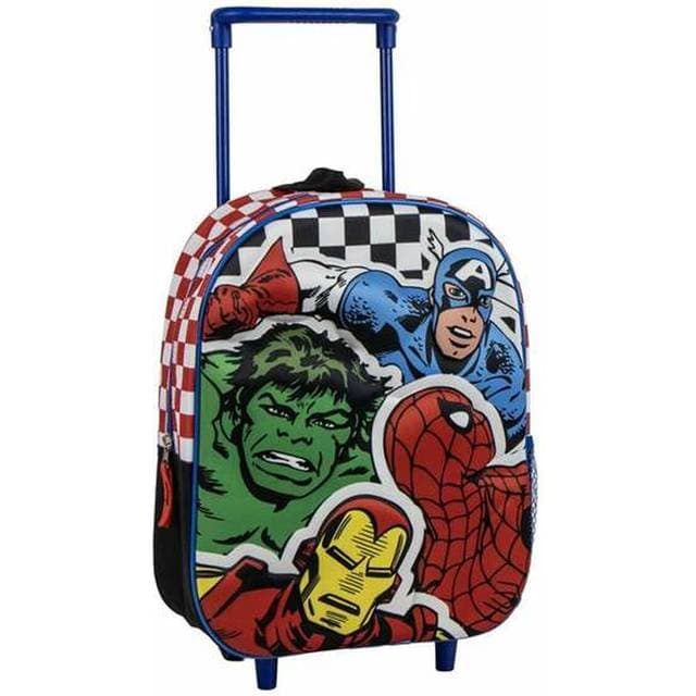 The Avengers 3D Skolesekk Med Hjul - Børn