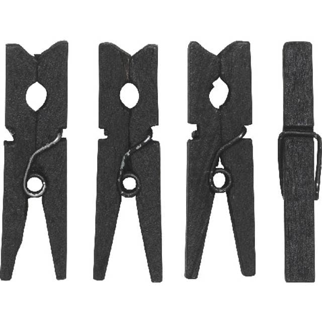 Panduro Tøjklemmer 30 mm - Sort