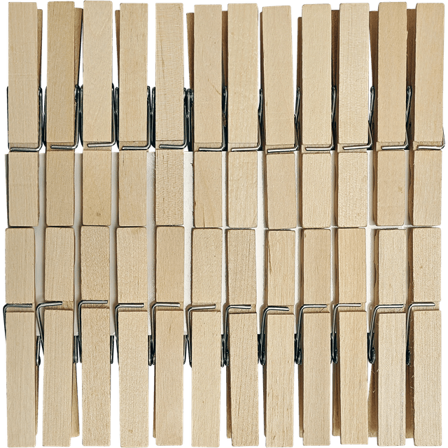 Sjöbo Tøjklemme I Træ 24-pak