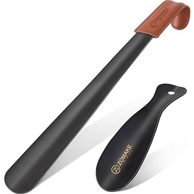 Zomake Metal Shoe Horn Long Handle 2 Pack