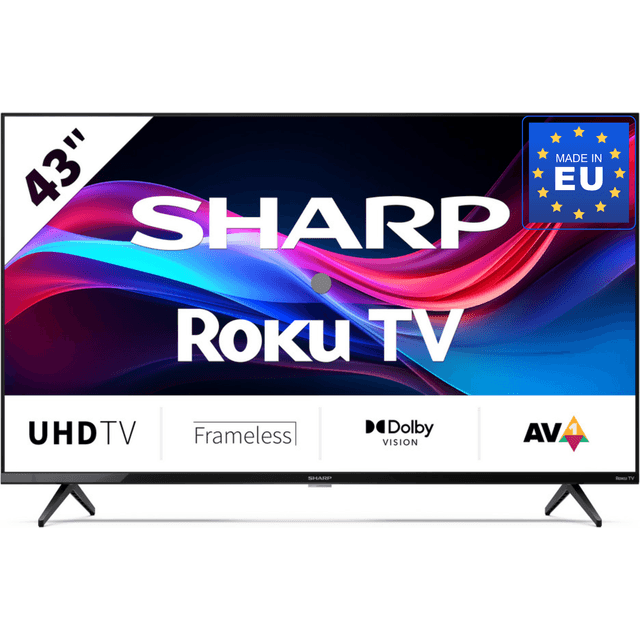 Sharp 43GJ4225E 43 Inch UHD Roku Smart TV