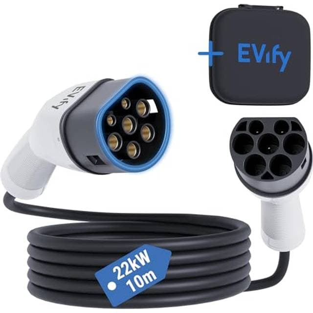 Evify Typ 2 Ladekabel 22kW 10M 32A