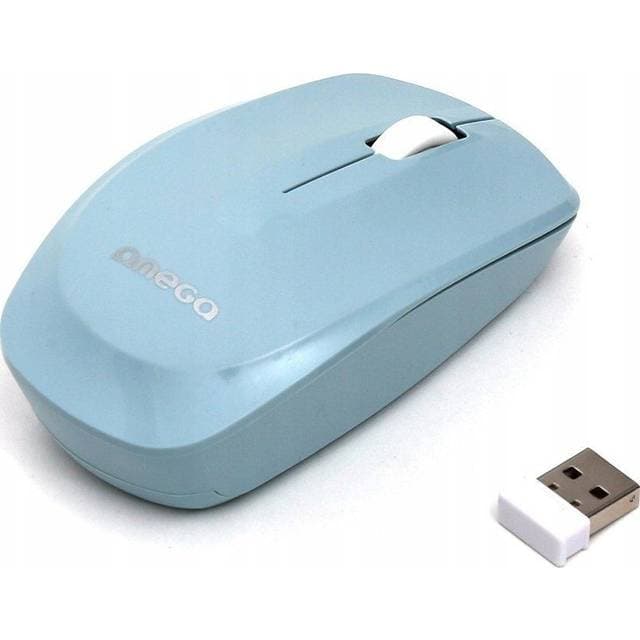 Omega Wireless Mouse 1200DPI Light Blue