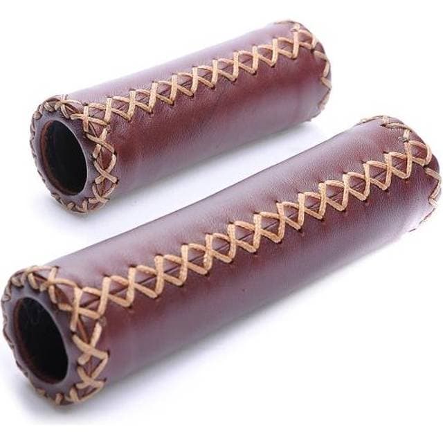 BikePartner Brown Læder Håndtag 95/130mm