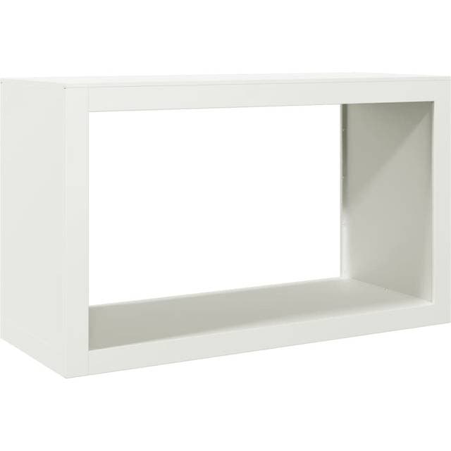 vidaXL Brændestativ 100x40x60 cm Stål Hvid