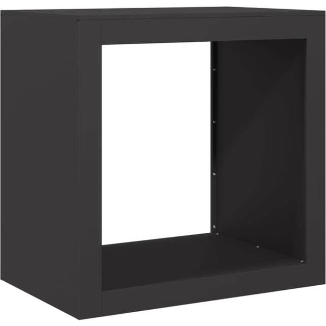 vidaXL Brændestativ 60x40x60 cm Stål Sort