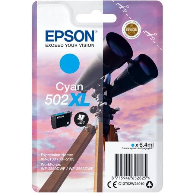Epson 502XL cyan printerpatron