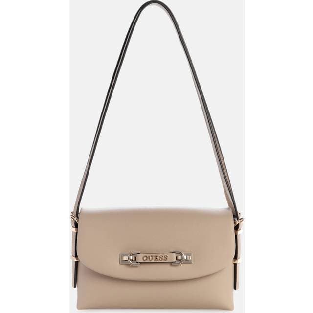Guess Flap Skuldertaske Uld - Beige
