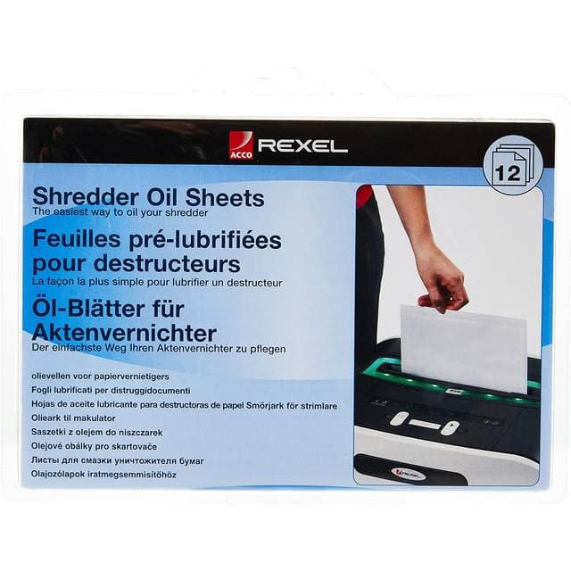 Rexel Shredder Oil Sheets 12-pack