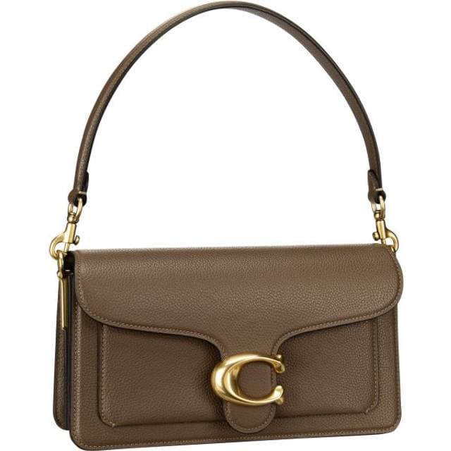 Coach Tabby Shoulder Bag - Brass/Dark Stone