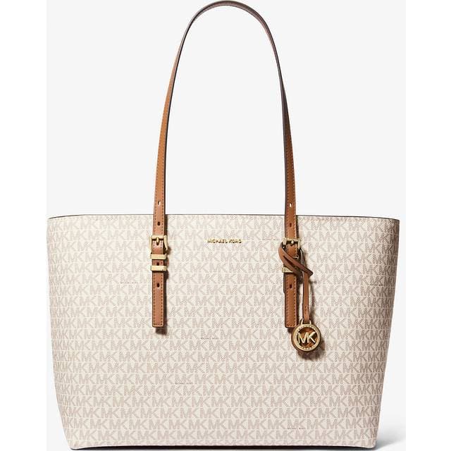 Michael Kors Quinn Tote Bag - Vanilla/Acorn