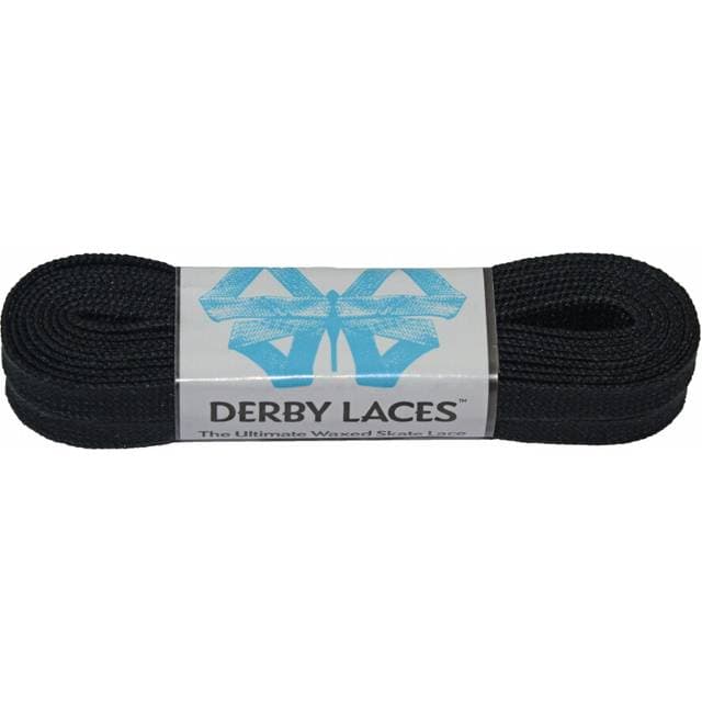Roller Derby Laces Solid Black 10mm 108 Inch