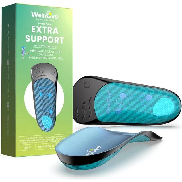 Welnove Plantar Fasciitis Insoles For Men