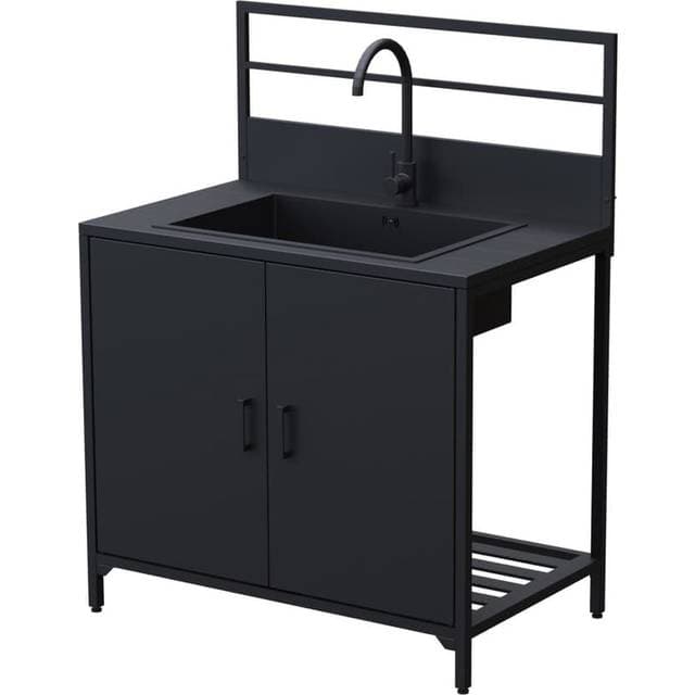 Vari Udekøkkenmodul 7.1 Vask Vandhane Sort
