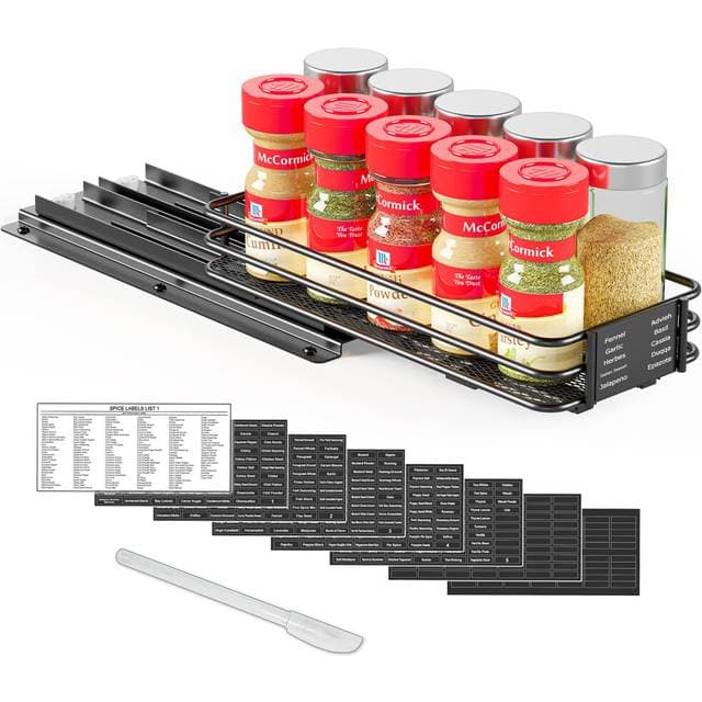 SpaceAid Pull Out Spice Rack Organizer