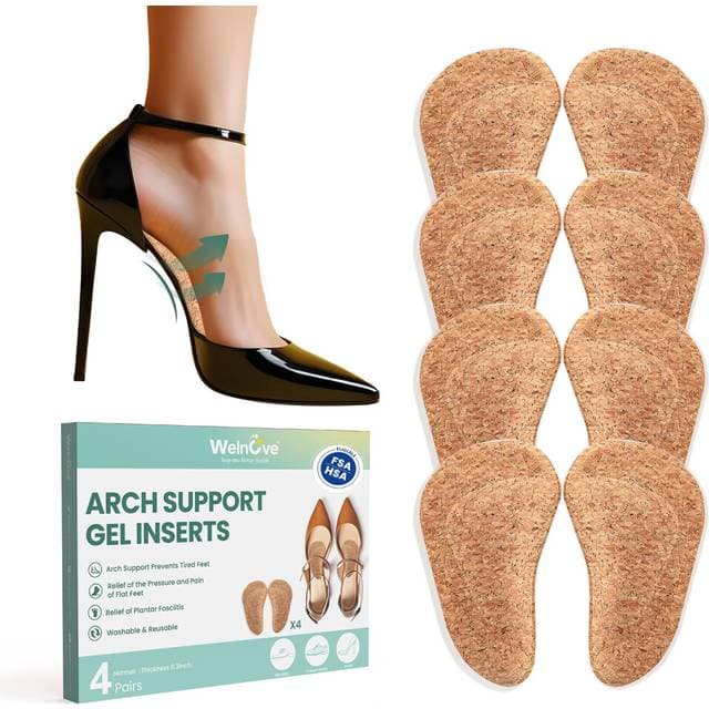 Welnove Flat Feet Gel Arch Support Inserts