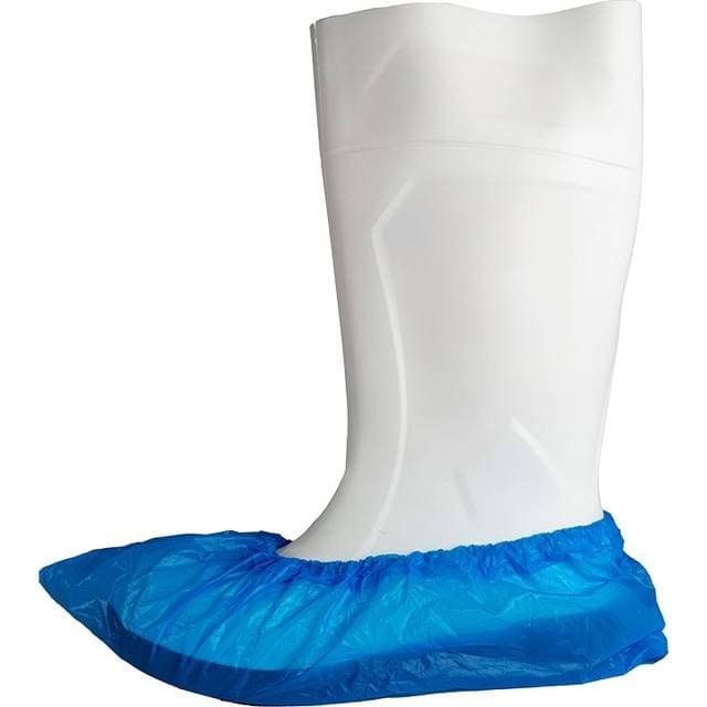 FIT-ON Skoovertræk PE 44 cm Blå 50 stk