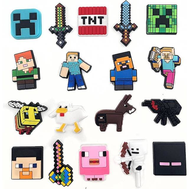 Minecraft 18 kpl Crocs Puukenkien Koristeita